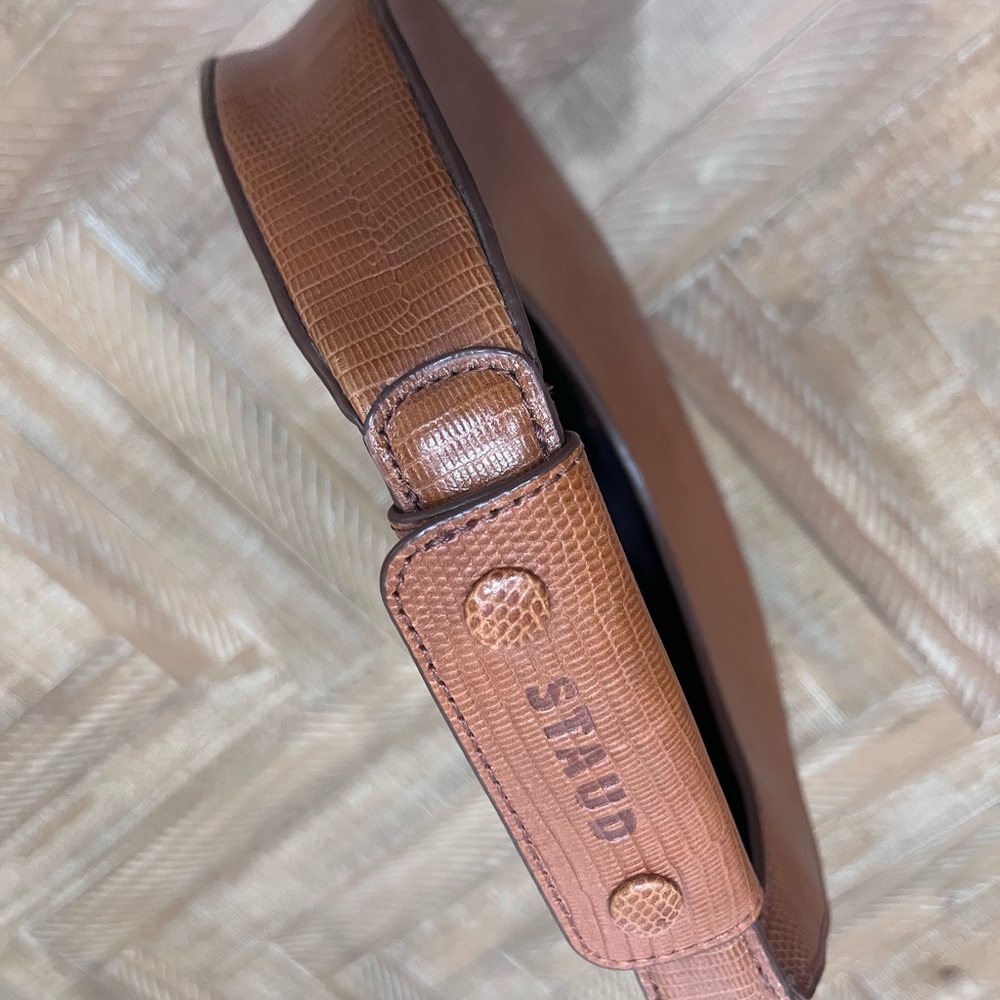 STAUD Tan Textured Shoulder Bag - Picture 3 of 5